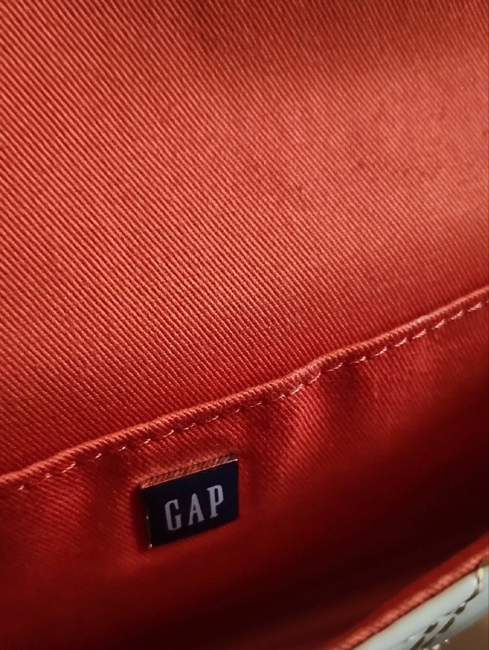 GAP Quilted Fold-Over Clutch - Cream